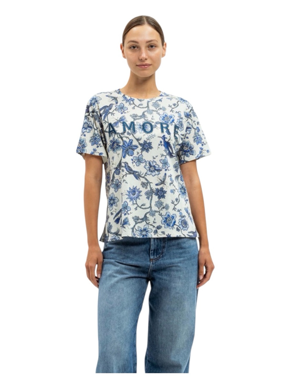 Weekend MAXMARA | Cotton Floral Print Radio T-Shirt Size Small